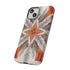 Silver Feather Compass - Impact Resistant Phone Case